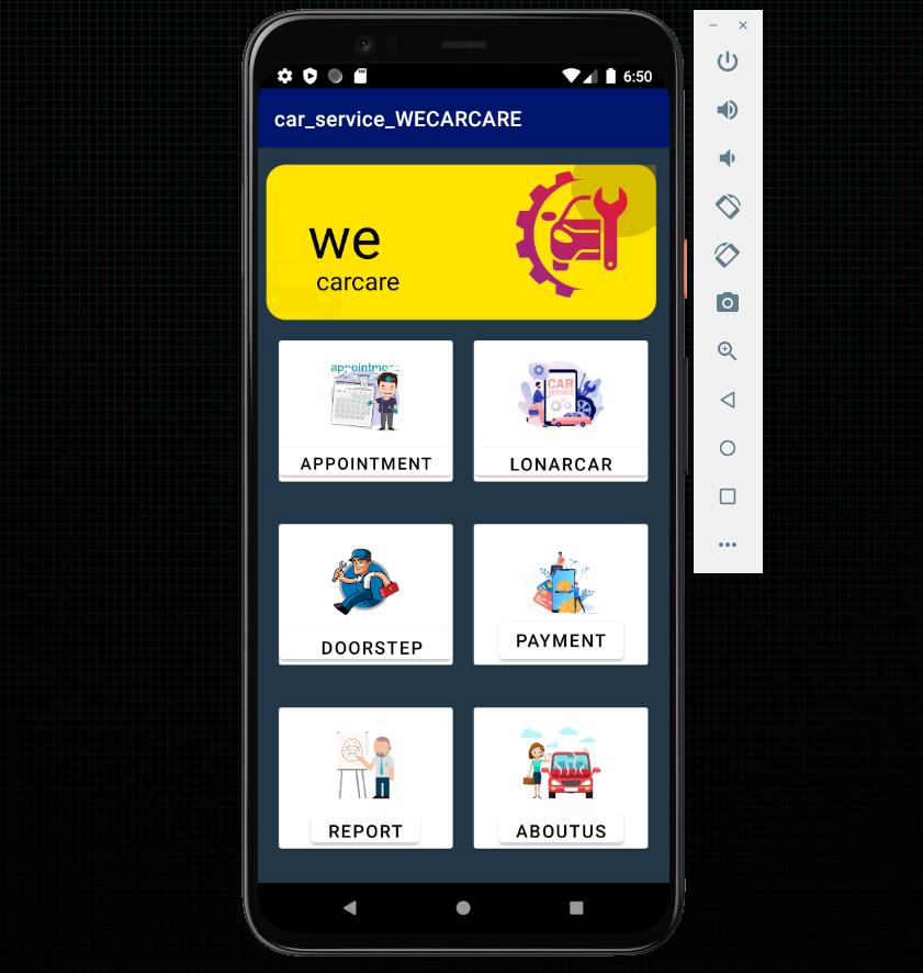 Mobile App for Vehicle Service Center