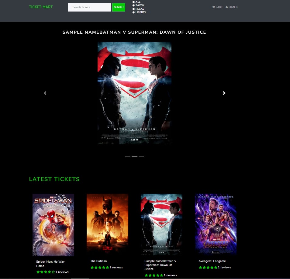 Online Movie Reservation